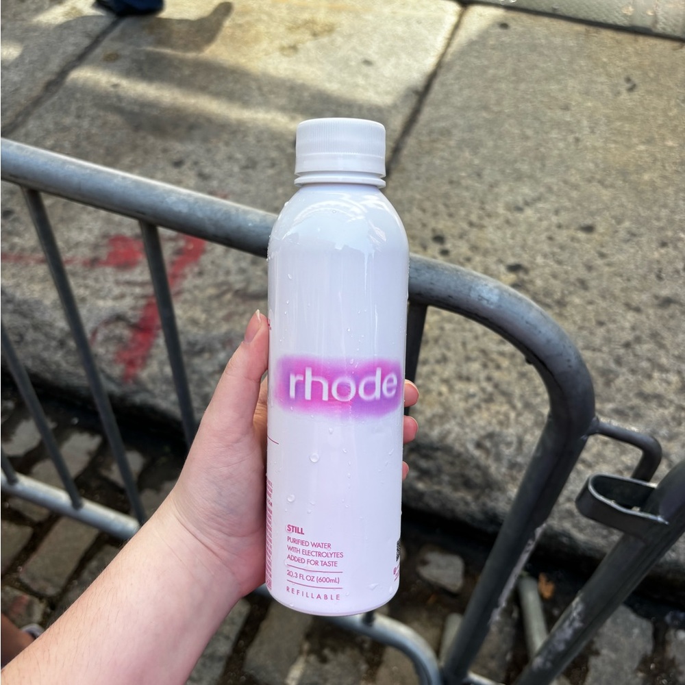 Rhode water bottle nyc pop up exclusive
